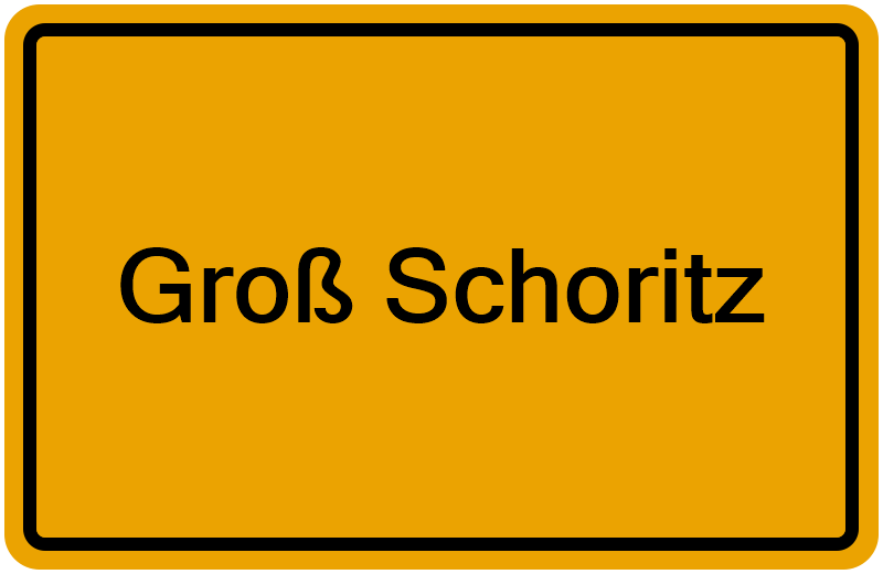 Handelsregisterauszug Groß Schoritz